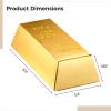 48 Pcs Large Golden Bar Boxes, 5.5 X 3.2 X 1.7 In Treat Containers, Fake Gold Brick Present Boxes For Pirate & Casino Theme Events And Celebrations view 2
