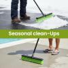 18 Indoor Shop and Garage Push Boom with Soft Bristles, Heavy Duty Brush Broom with 59 Long Handle for Commercial & Residental Floor Cleaning Sweeping view 4