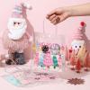 Zhanmai 24 Pcs Pink Christmas Gift Bags with Handles Clear Xmas Holiday Party Favor Bags Bulk 4 Styles Nutcracker Gingerbread for Holiday Presents Wrapping Treat Favors Supplies, 8 x 8 x 3.15 Inch view 4