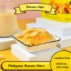 Caramel crisp banana slices, original dried banana chips 60g, instant dried fruit, delicious candied fruit, leisure snacks, Dim sum gift bags, afternoon tea snack,vegetarian (Original flavor,1 pack) view 2