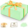 Gift Box, 9.05x6.7x2.7" Gift Boxes with Closure Lids for Presents Groomsman Proposal Box, Large Magnetic Gift Box for Wrapping Gifts, Christmas, Birthday Proposal Gift, Contains Card, Ribbon, Filler view 1
