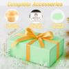 Gift Box, 9.05x6.7x2.7" Gift Boxes with Closure Lids for Presents Groomsman Proposal Box, Large Magnetic Gift Box for Wrapping Gifts, Christmas, Birthday Proposal Gift, Contains Card, Ribbon, Filler view 2