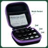 BCDHAMATE Peptide Vial Case for Fridge Storage - 16 Slot Organizer Holds 1-3ml Vials for Insulin, GLP-1, Peptides,Hard Shell Travel Case with Hand Strap (Purple Zipper) view 2