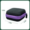 BCDHAMATE Peptide Vial Case for Fridge Storage - 16 Slot Organizer Holds 1-3ml Vials for Insulin, GLP-1, Peptides,Hard Shell Travel Case with Hand Strap (Purple Zipper) view 3