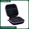 BCDHAMATE Peptide Vial Case for Fridge Storage - 16 Slot Organizer Holds 1-3ml Vials for Insulin, GLP-1, Peptides,Hard Shell Travel Case with Hand Strap (Purple Zipper) view 4