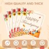 100 Pieces Disposable Friendsgiving Napkins Fall Dinner Napkins 6.5 x 6.5 inches Thanksgiving Pumpkin Napkins for Baby Shower Autumn Harvest Friendsgiving Party Decorations Supplies view 2