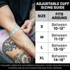 SERIOUS STEEL FITNESS Adjustable Compression Band for Elbow, Tendinitis, Golfers Elbow, Forearm, Knee Secure Hook Loop Strap (Small - 10"-12") view 2