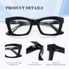 resjok 3Pack Reading Glasses for Women-Blue Light Blocking Readers with Spring Hinge Square Fashion Computer Eyeglasses(Mix4, 0.5x) view 2