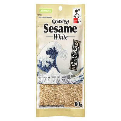100% Roasted White Sesame - Japan Quality 60g (2.1oz)