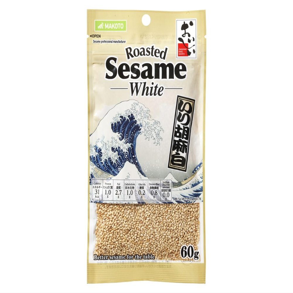 100% Roasted White Sesame - Japan Quality 60g (2.1oz)
