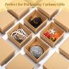 24 Pack Square Paper Mache Boxes, Small Kraft Gift Boxes With Lids, Diy Crafting Boxes For Jewelry And Painting view 3