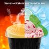 100 Disposable Foil Cups With Lids, Square Ramekins, Baking Muffin Containers, Perfect For Dessert Serving At Parties And Picnics view 2