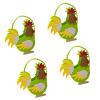 jiahesuw Pack of 4 Easter Chicken Hand Bags Comfortable Fabric and Candy Holders for Party Supplies with Delicate Designs view 1