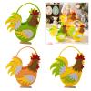 jiahesuw Pack of 4 Easter Chicken Hand Bags Comfortable Fabric and Candy Holders for Party Supplies with Delicate Designs view 2