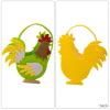 jiahesuw Pack of 4 Easter Chicken Hand Bags Comfortable Fabric and Candy Holders for Party Supplies with Delicate Designs view 3