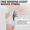 Adjustable Knee Booster Brace for Climbing, Running, Fitness Compression Knee Support for Men and Women, Breathable Spring Knee Sleeve for Outdoor Sports (grey) view 2