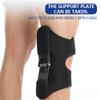 Adjustable Knee Booster Brace for Climbing, Running, Fitness Compression Knee Support for Men and Women, Breathable Spring Knee Sleeve for Outdoor Sports (grey) view 3
