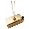 528hz Tuning Fork, Equipped with Silicone Hammer and Wooden Resonator Box, Aluminum Alloy Tuning Fork, Suitable for Resonance Lessons, Sound,Yoga view 1
