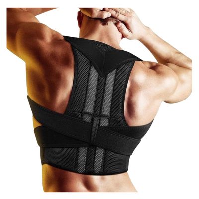 ZWSYQXIU Back Brace, Full Back Support Belt Posture Corrector Waist Lower Brace Breathable Waist Support Body(X-Large)