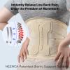 NEENCA Back Brace for Lower Back Pain Relief with Bionic Support System, Lumbar Support Belt for Women&Men with Lumbar Pad, Soft Breathable 3D Knit Fabric for Herniated Disc, Sciatica, Scoliosis -Skin view 4