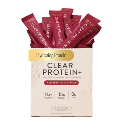 Arrae Clear Protein Natural Protein Supplement, Smooth Texture, Easy to Mix, 14 Servings, Clean Formula with Electrolytes