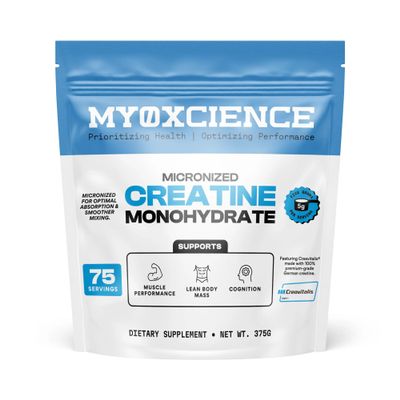 MYOXCIENCE Micronized Creavitalis Creatine | The Worlds Purest Micronized Form of Creatine Monohydrate | Supports Muscle Performance, Lean Body Mass, & Cognition | 75 Servings