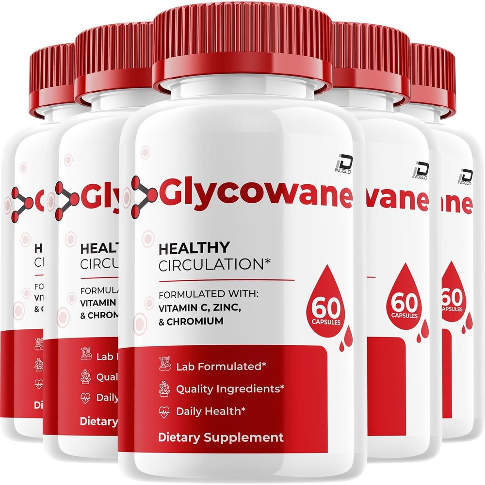 Glycowane Capsules Glyco Wane Advanced Supplement, All Natural Formula to Maintain Healthy Levels, Glycowane Maximum Strength, Reviews (5 Pack - 300 Capsules)