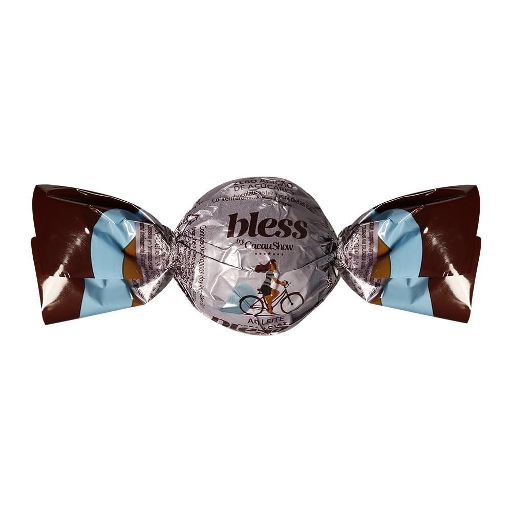 Cacau Show Trufa Bless Zero Adio de Acar ao Leite (PACK of 4 x TRUFAS 30g) - Cacau Show Bless Truffles Zero Sugar (4 Pack) Brazilian Sugar Free Chocolate | Trufas Sem Acar Importadas