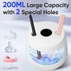 MySmile Dental Ultrasonic Retainer Cleaner Machine- 45kHz UV Denture Cleaner with 200ML Capacity for Aligner, Braces, Mouth Guard, Night Guard, Portable Dental Cleaning Pod with Digital Timer (White) view 4