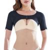 Arm Armpits Shaper Compression Zipper Sleeves Shapewear Posture Corrector Back Support Tops Post Surgery Slimmer Vest(Black,Medium) view 1