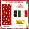 Christmas Cellophane Treat Goodie Bags, 100 PCS Christmas Candy Cookie Snack Gift Bag, Plastic Xmas Goody Wrapping Bag with Twist Ties for Gift Wrap Xmas Holiday Party Favors, 10.8 x 4.9 In (4 Styles) view 2