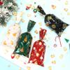 Christmas Cellophane Treat Goodie Bags, 100 PCS Christmas Candy Cookie Snack Gift Bag, Plastic Xmas Goody Wrapping Bag with Twist Ties for Gift Wrap Xmas Holiday Party Favors, 10.8 x 4.9 In (4 Styles) view 4