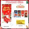Christmas Cellophane Treat Bags, 100 PCS Christmas Goodie Candy Cookie Gift Goody Bag, Plastic Xmas Snack Wrapping Bag with Twist Ties for Gift Wrap Xmas Holiday Party Favors, 10.8 x 4.9 In (4 Styles) view 2