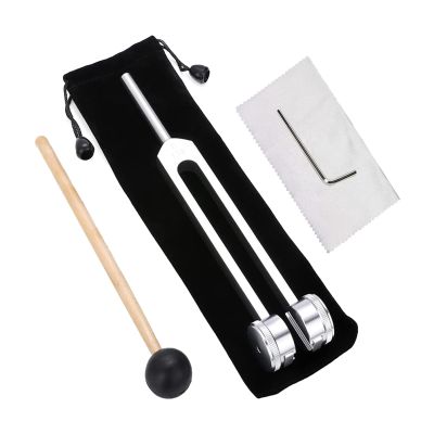 Vibration Tuning Forks Stainless Steel Tuning Device, Sound Instrument | 128 Hz ttherapy Collection Featuring Pouch, Activation Accessory Fork, Chakra Balancing Kit For Relaxation Healing