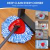 12 Pack Spin Mop Replacement Heads Compatible with Ocedar RinseClean 2 Tank System,Microfiber Mop Refill Heads for O Cedar Cleaning All Hard-surfaced Floor view 3