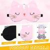 3 Pieces Cute Cat Sleep Mask, Cute Cat Eye Mask for Sleeping Cartoon Animal Sleeping Blindfold Eyes Cover Funny Animal Cats Sleepings Masks Lightweight Kawaii Eyemask for Women Men Kids view 2