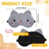 3 Pieces Cute Cat Sleep Mask, Cute Cat Eye Mask for Sleeping Cartoon Animal Sleeping Blindfold Eyes Cover Funny Animal Cats Sleepings Masks Lightweight Kawaii Eyemask for Women Men Kids view 3