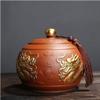 Adult Cremation Urns for Human Ashes, Keepsake Ceramic Funeral for Pet Urn Ashes, Memorial Burial Funeral Urn,Dragon Pattern,Red view 1