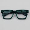 BETSION Thickened Acetate Reading Glasses Retro Square Eyeglasses Frames Men Women Full Rim Vintage (C4, 3.75, x) view 2