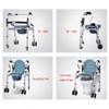ZOCWJK Standing Walker Mobility Adjustment Walking Aid Adult Toilet Chair Brake Casters Save Space ( view 4