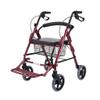 ZOCWJK Standard Walking Frames Rollator Walker with Seatand Brakes and 4 Wheels Lightweight Folding Mobility Aid Rolling Walker for Adult, Senior, Elderly and Handicap,( view 1