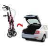 ZOCWJK Standard Walking Frames Rollator Walker with Seatand Brakes and 4 Wheels Lightweight Folding Mobility Aid Rolling Walker for Adult, Senior, Elderly and Handicap,( view 4