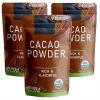 226g/3pack, Premium Organic Cacao Powder - 100% Pure Unsweetened Cocoa for Professional Baking & Desserts, Dutch-Processed, Rich Flavor, Certified Vegan view 1