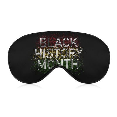 Black History Month 2022 Sleep Eye Mask Blindfold for Women Men Travel Work Meditation Yoga