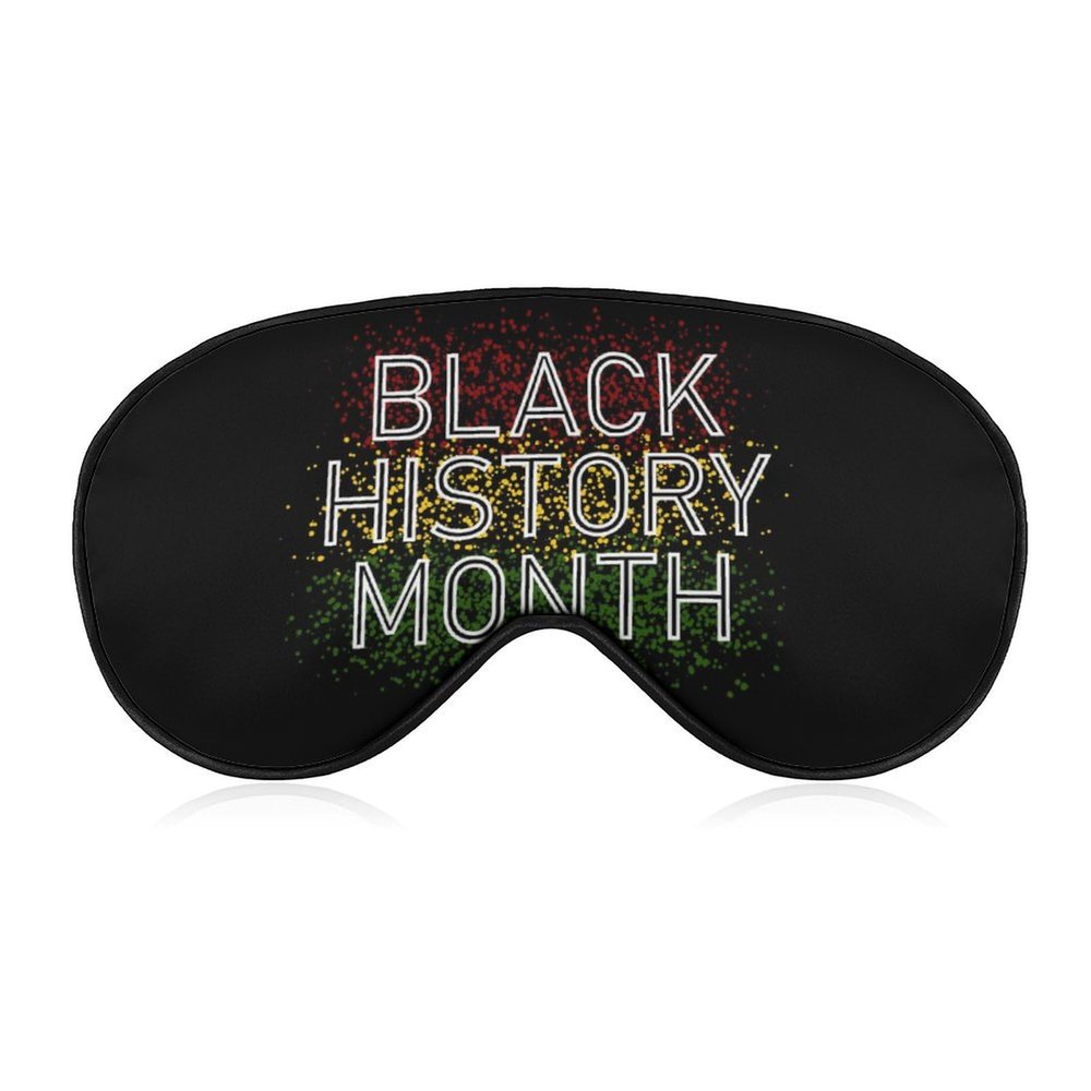 Black History Month 2022 Sleep Eye Mask Blindfold for Women Men Travel Work Meditation Yoga