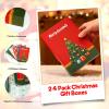 joyhalo 24 Pack 14.5" Christmas Gift Boxes with Lids for Presents, 6 Designs Gift Boxes Bulk,White Gift Wrapping Boxes for Clothes,Shirts,Robes,Sweaters and Socks view 3