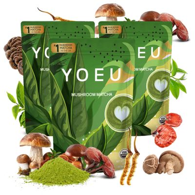 180g/3 Pack - Superfood Organic Performance Mushroom Coffee Blend with Cordyceps, Memory and Immunity