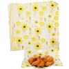 KIKISML 200 PCS Wax Deli Paper Sheets 12 * 12 Inch, Food-grade Greaseproof Paper Hamburger Papers Food Basket Liners for Sandwiches, Fries Wrapping for Party, Festival and Outdoors - Sunflower Style view 1