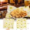 KIKISML 200 PCS Wax Deli Paper Sheets 12 * 12 Inch, Food-grade Greaseproof Paper Hamburger Papers Food Basket Liners for Sandwiches, Fries Wrapping for Party, Festival and Outdoors - Sunflower Style view 2