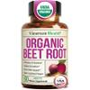 Organic Beetroot Supplement USDA Organic Beet Root Tablets with Black Pepper for Circulation, Energy & Stamina Nitric Oxide Support for Pre & Post Workout Performance & Endurance 60 days supply view 1